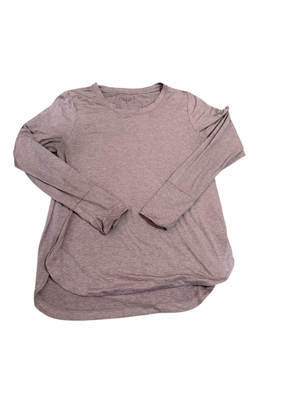 Athleta Long-Sleeve Crew Tee - Mauve